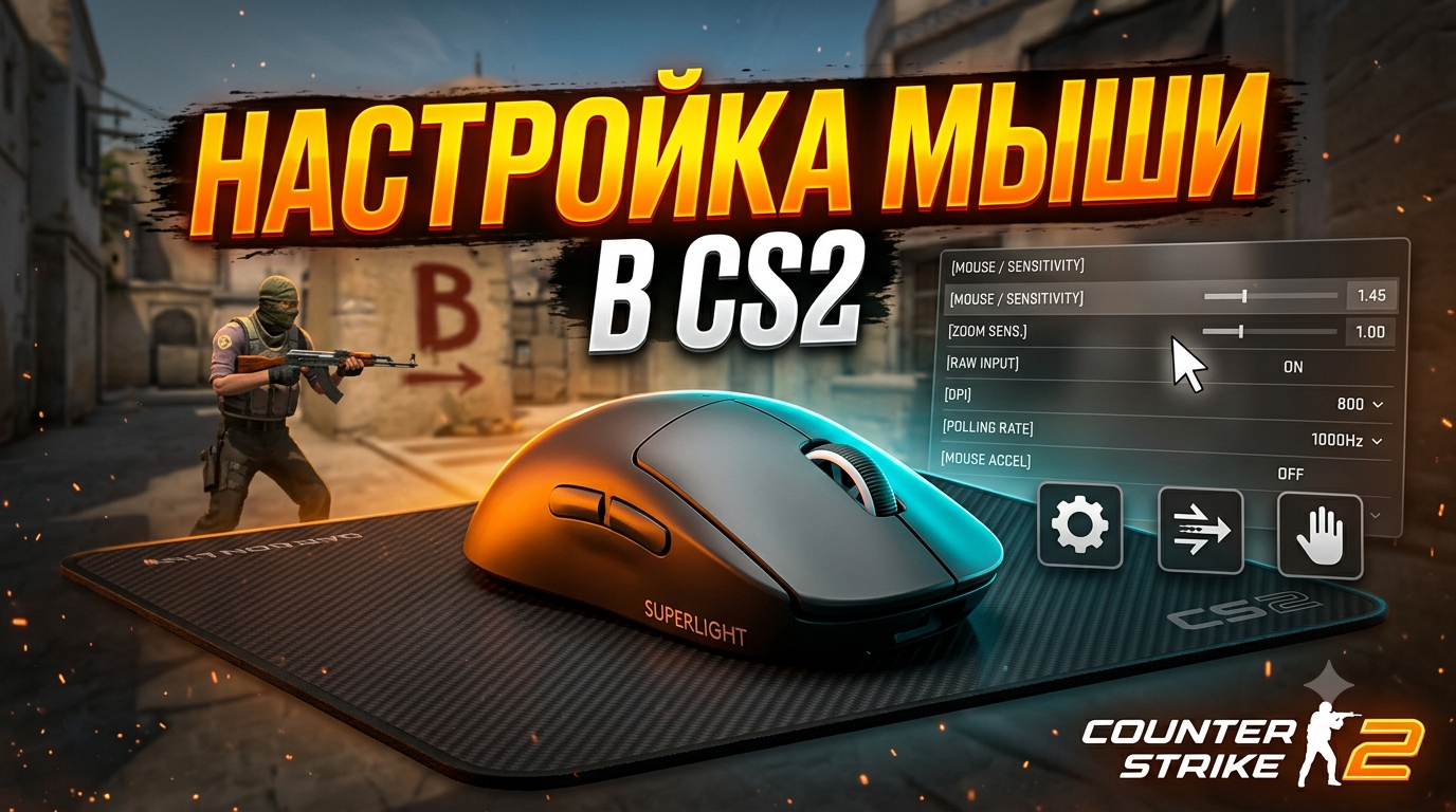 Настройка мыши в CS2: как найти свою идеальную сенсу и не прогадать